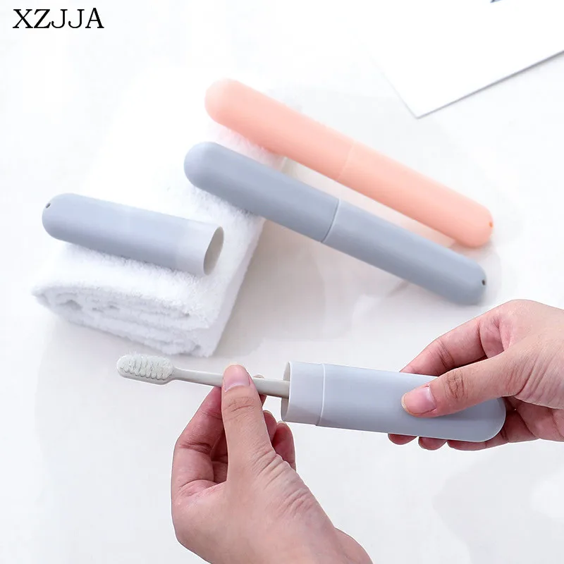 XZJJA 2 шт. пластиковый зуб-кисточки коробки для хранения путешествия пеший Туризм