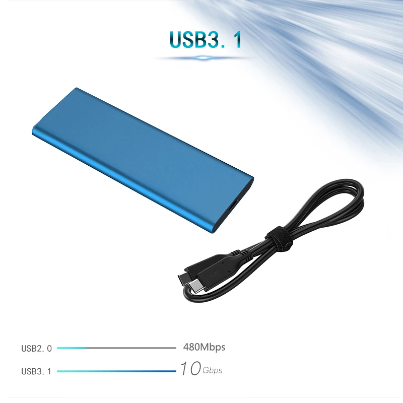 Корпус для жесткого диска USB 3 1 Type C к M.2 NVMe SSD мобильный корпус внешний M ключ PCI-E