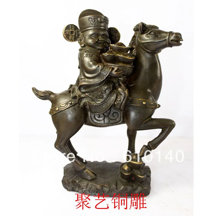 Бронзовая скульптура медь Бог богатства украшения маммографии как ремесла|copper