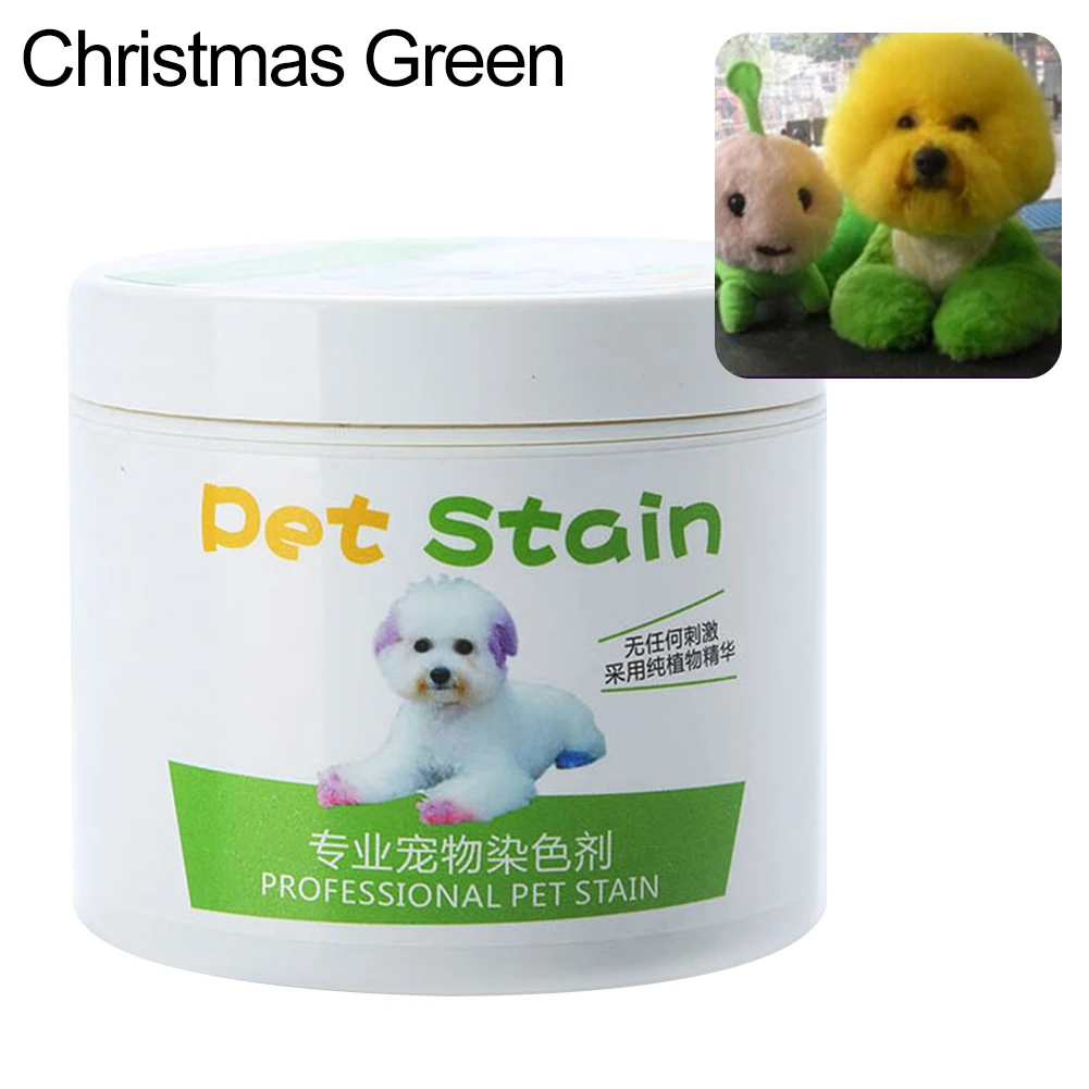 Christmas Green Новинка, 1 шт., 100 мл профессиональная травяная маска для домашних животных пятно антиалергенные, кошек, собак, крем-краска для волос краситель товары для домашних животных - Цвет: Christmas Green