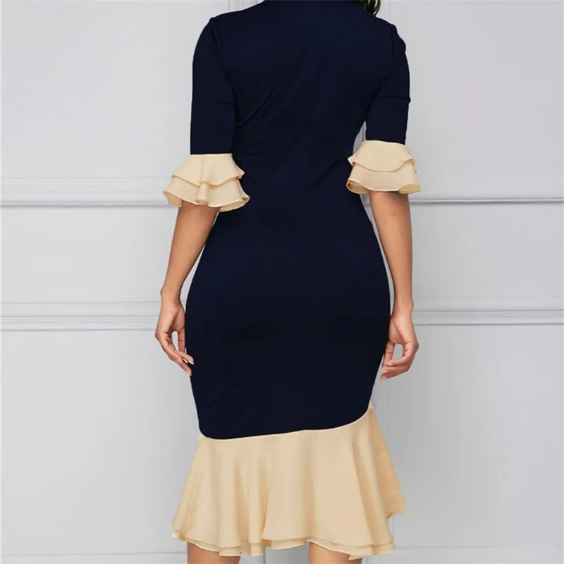 Женское платье 2018 женская одежда сексуальное элегантное офисное платье-труба