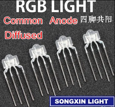 Dip led 2 6*3 5*6 5 мм RGB 4 контактный диод для клавиатуры 25 шт.|multicolor diode|light diode3mm rgb |