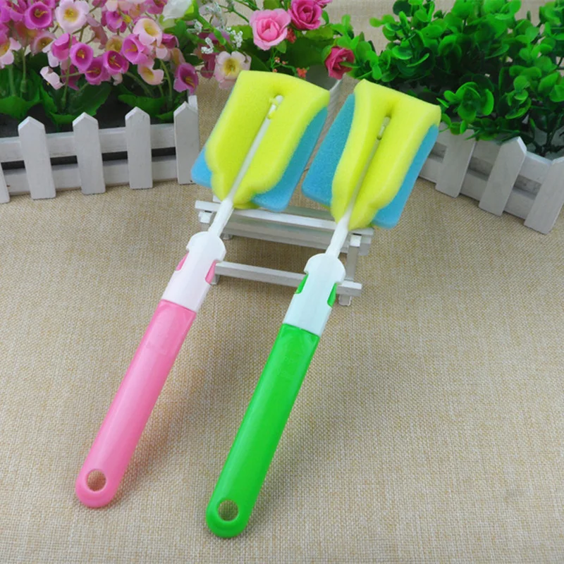 Новинка 2017 года щетка для бутылочки с губкой + губчатая головка комплект из 2