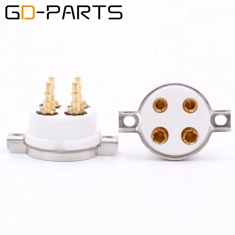 GD-PARTS высококачественные керамические 4pin трубки розетки для 2A3 300B PX4 5Z3P 5U4G 274A 45 71 Hifi винтажные AMP DIY Позолоченные булавки