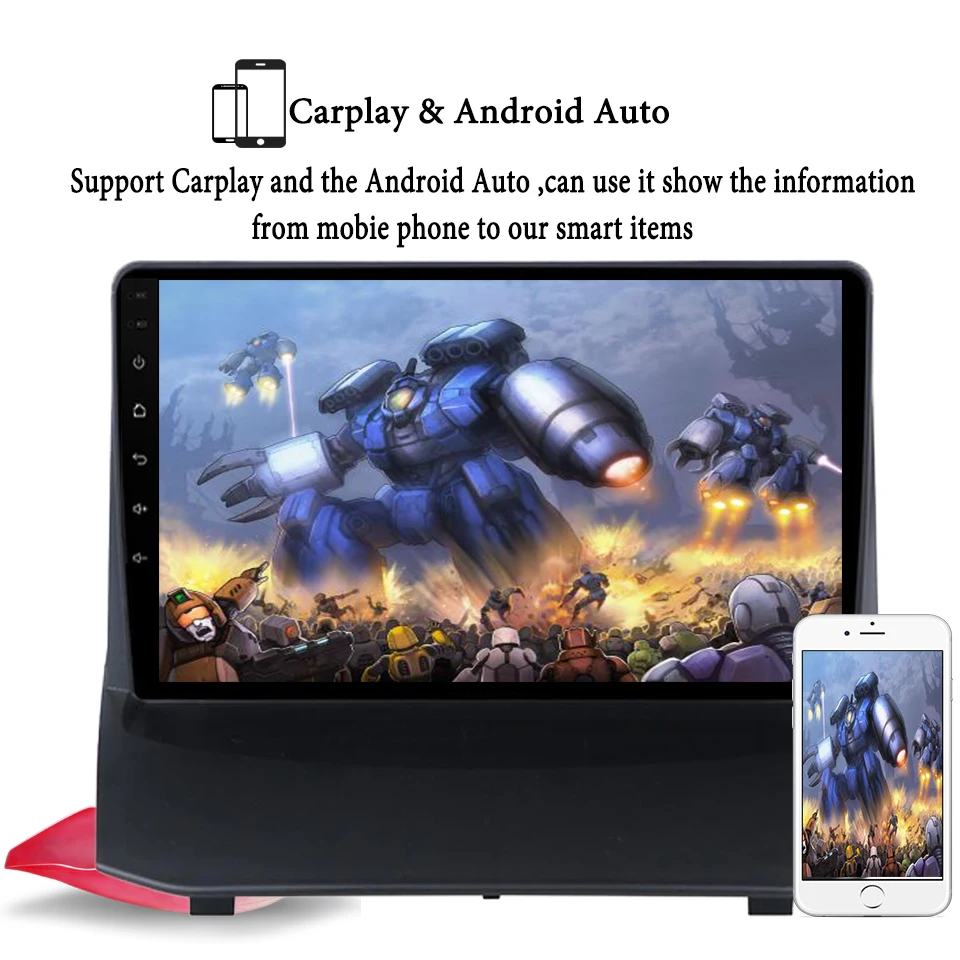 Octa Core 1280*720 Android 10 0 автомобильный DVD GPS навигатор плеер Deckless Car Stereo для Ford Fiesta 2009 2018