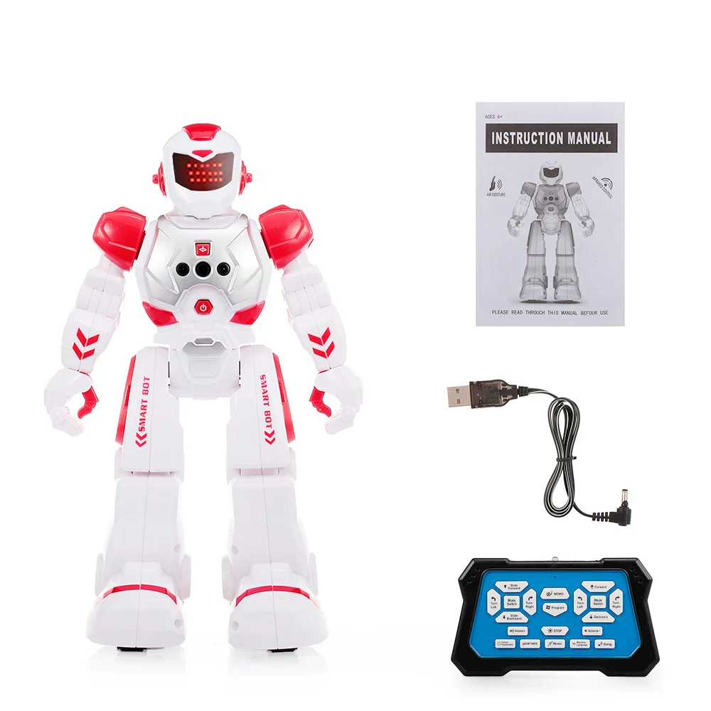 Интеллектуальный робот RC Smart Toys умные игрушки Обучающая игрушка Программируемый Датчик жестов Музыкальный танец Детские подарки On.