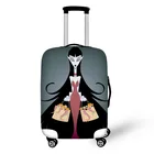 3D чехол для путешествий с мультяшным принтом, защитный чехол на чемодан, растягивающийся водонепроницаемый переносной багаж, чехол от дождя