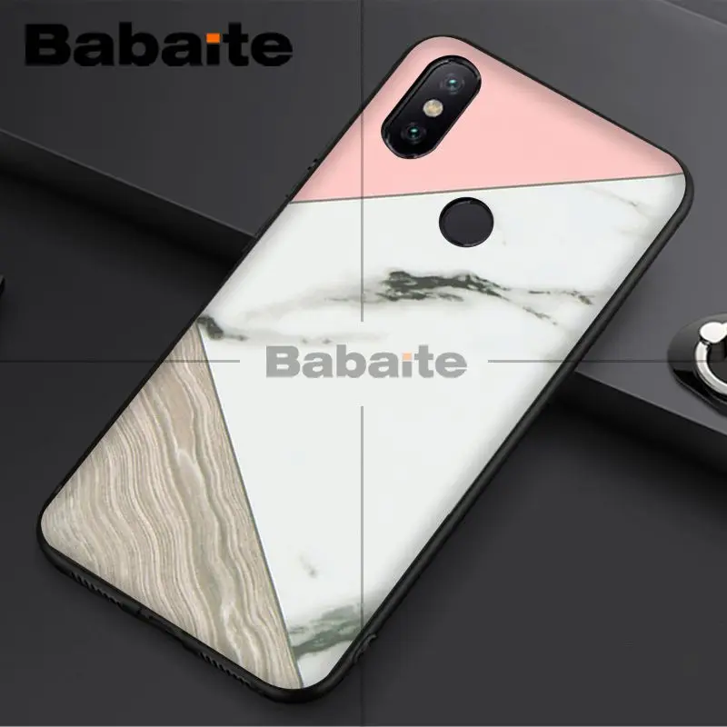 Babaite геометрический разборный рисунок под мрамор золото искусственный для redmi 5plus