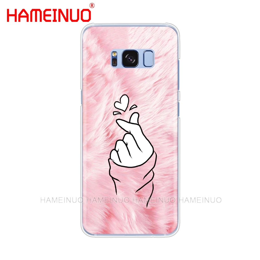 HAMEINUO чехол для сотового телефона с надписью Love on the finger Samsung Galaxy S9 S7 edge PLUS S8 S6 S5 S4 S3