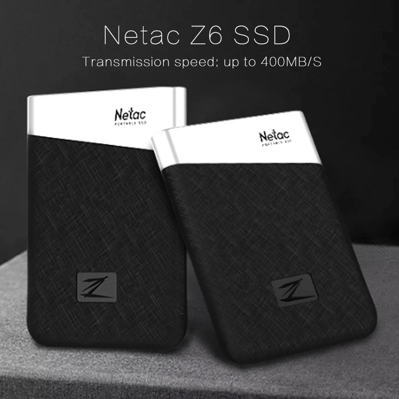 Netac Z6 портативный SSD мини внешний твердотельный накопитель 240 ГБ 480 ГБ 960 ГБ type-c USB3.1 Супер Скоростной для настольного ноутбука