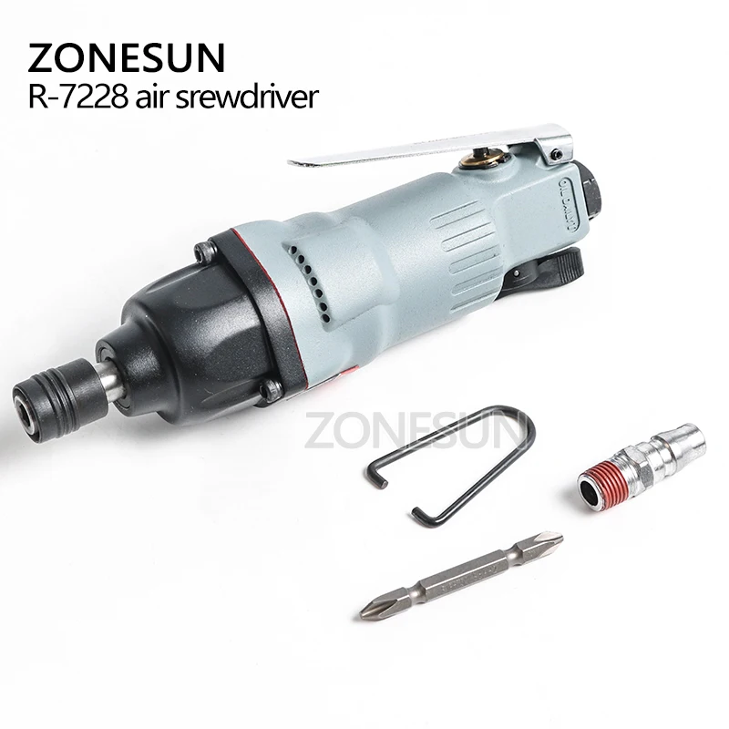 ZONESUN 7228 M6-M8 bolt пневматические инструменты Пневматическая отвертка мощные двойной