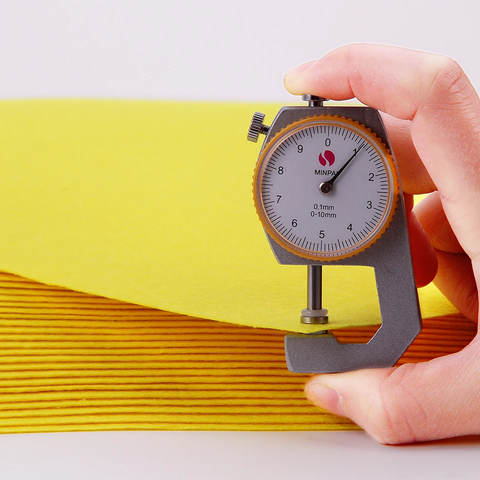 Pure Colour DIY Felt Fabric Yellow Color 30X30CM 1mm Plain Cloth Pack Craft Sewing Squares Nonwoven Patchwork | Дом и сад