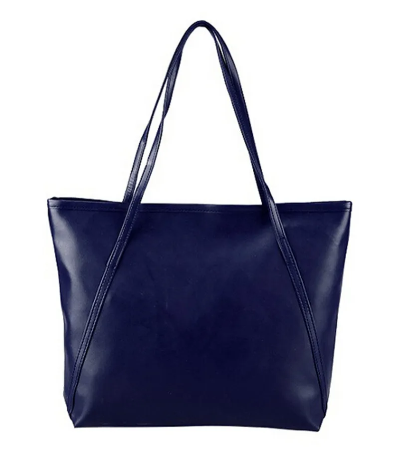 Новинка! 7 видов цветов женская кожаная сумка на плечо большая черная простой