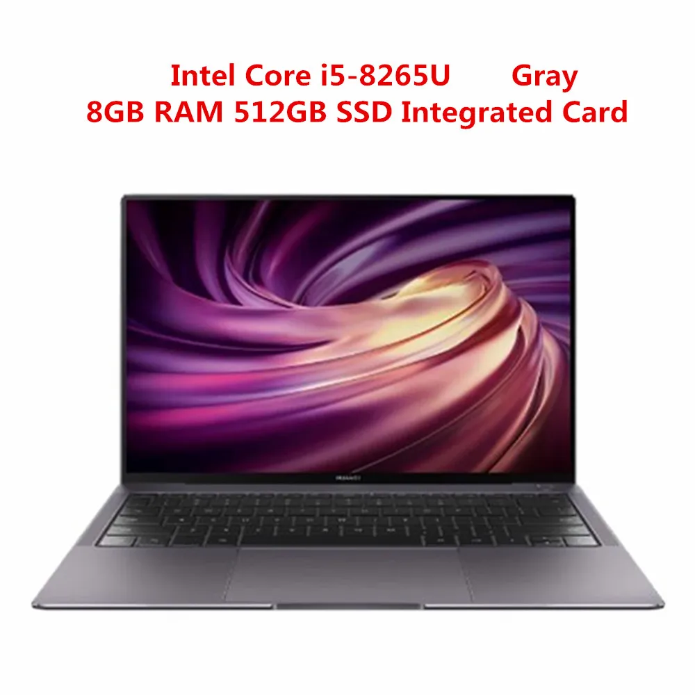 Ноутбук HUAWEI MateBook X Pro, 13,9 дюймов, Windows 10, Intel Core i5-8265u, 8 Гб ОЗУ, 512 Гб SSD, идентификация отпечатков пальцев, ноутбук - Цвет: i5 8GB 512GB