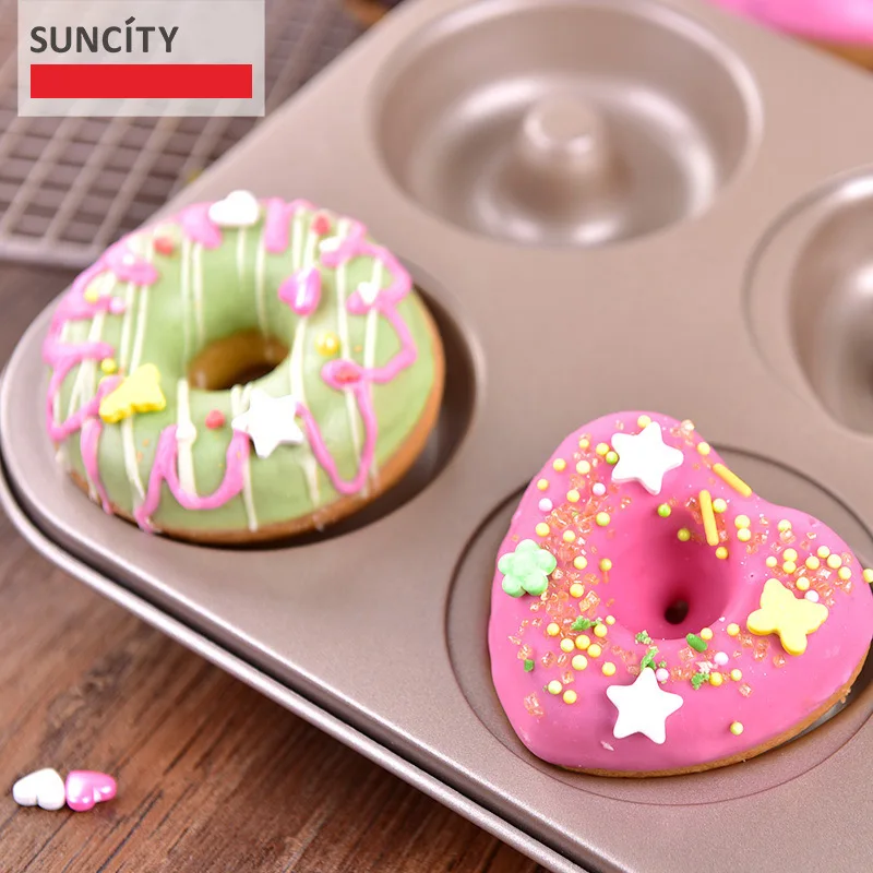 6 чашек антипригарная металлическая Форма для приготовления пончиков