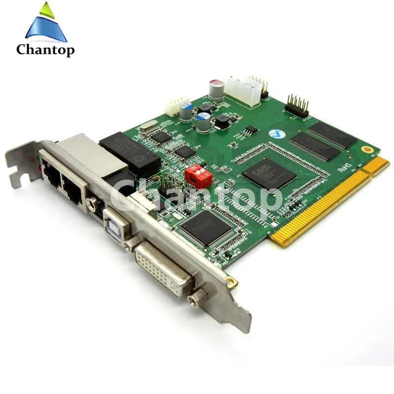 LINSN TS802 полный Цвет отправки карты RGB Синхронный отправителя светодиодный