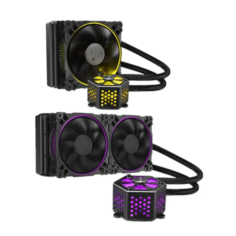 JONSBO цельный PC PWM cpu RGB радиатор 120/240+ комплект водяного охлаждения Радиатор двойной RGB режим материнская плата AURA SYNC
