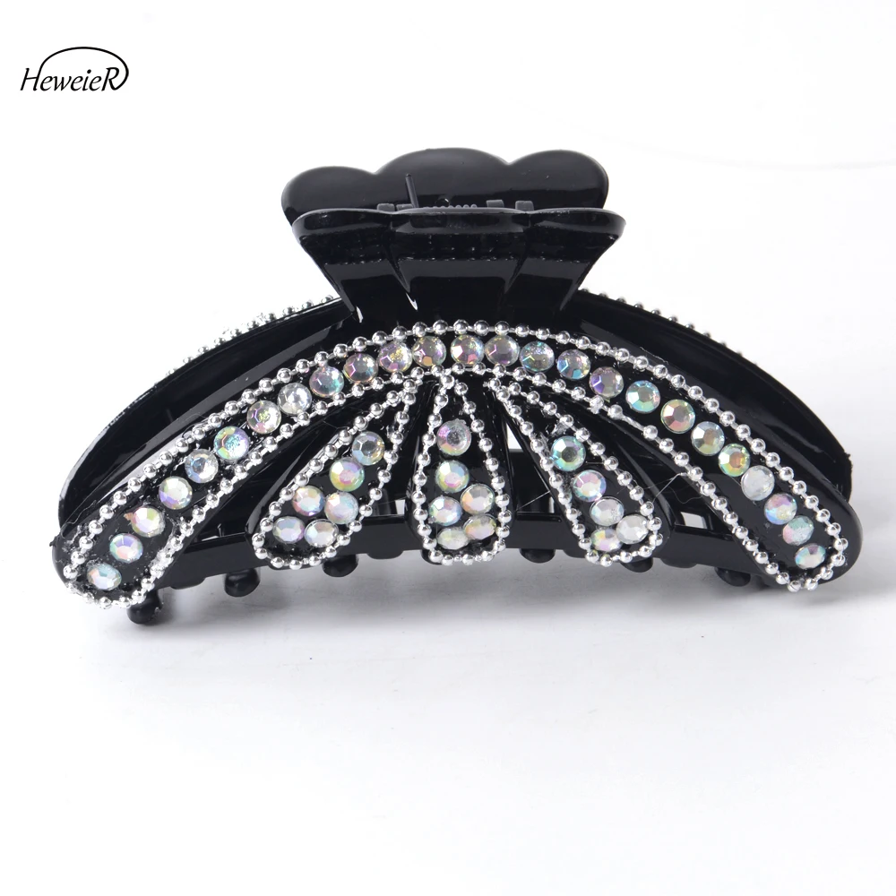

Women Lady Hair Accessories Large Claws Clamp Grips Headwear Rhinestones Crystal Hairpin Hairpiece Fashion