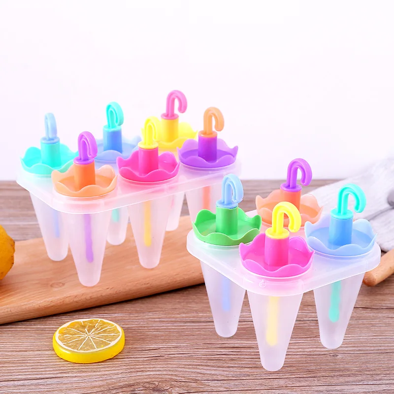 Eco-friendly Plastic Rabbit Umbrella Ice Cube Maker Cartoon DIY Homemade Cream Popsicle Mould Summer Accessory |