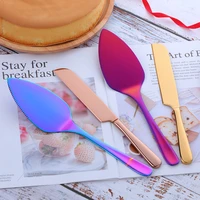 2pc cakepizza shovel knife server bread knife stainless steel pizza cutter pie pastry spatulas ustensiles patisserie accesoires