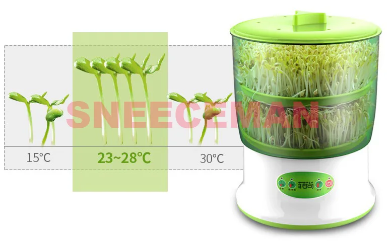 2 слойная интеллектуальная машина для домашнего использования выращивания