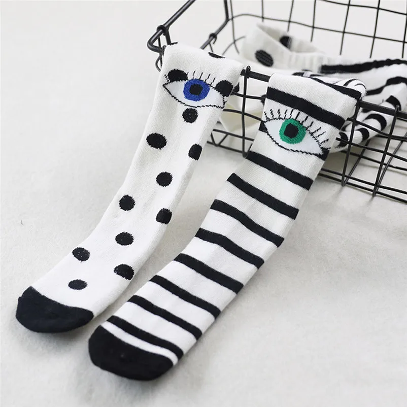 Колготки из полиэстера хорошего качества с большими глазами милые детские