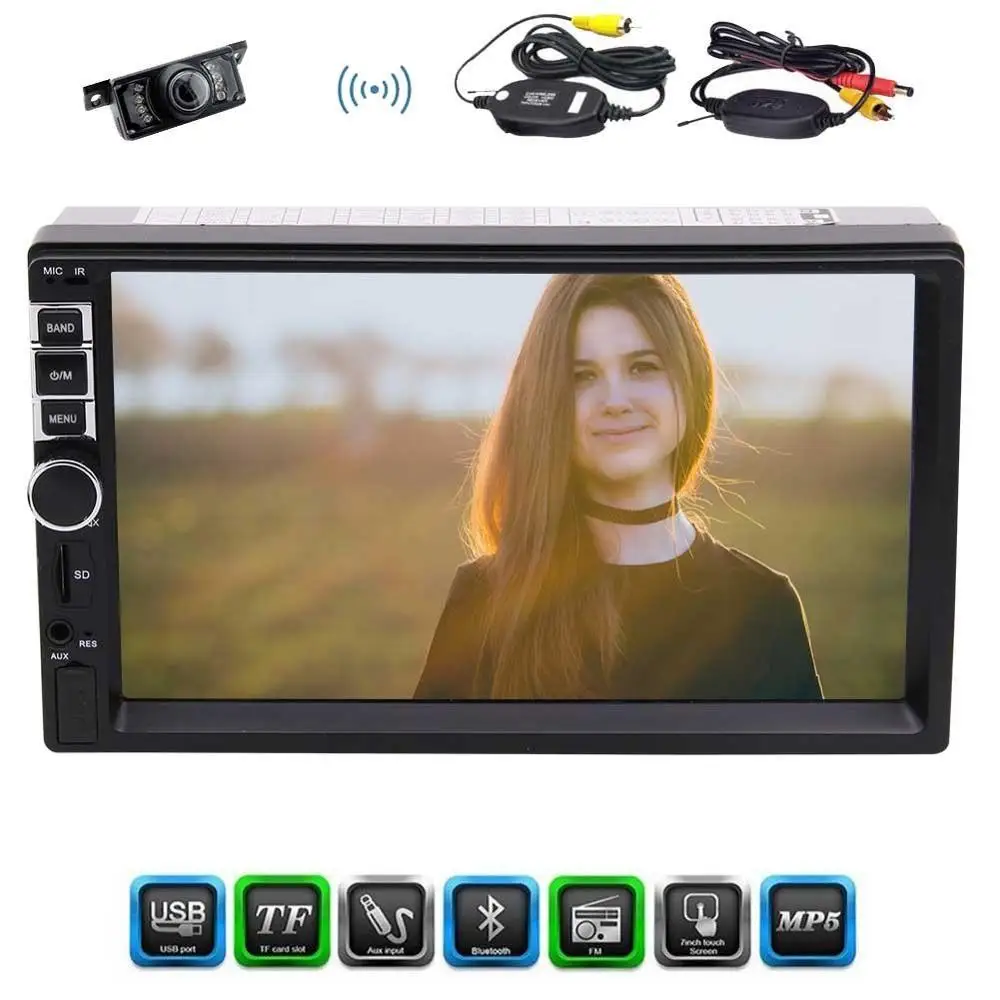 Eincar 7 'ƈDin Bluetooth Автомобильный MP5 автомобильный стерео головное устройство