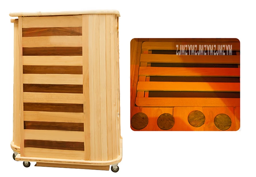 hzf-0012 Household Sauna Steaming Room Home Solid Wood Sauna Room Far Infrared Sauna Box Steamer Dry Sauna Room 110V/220V 690W