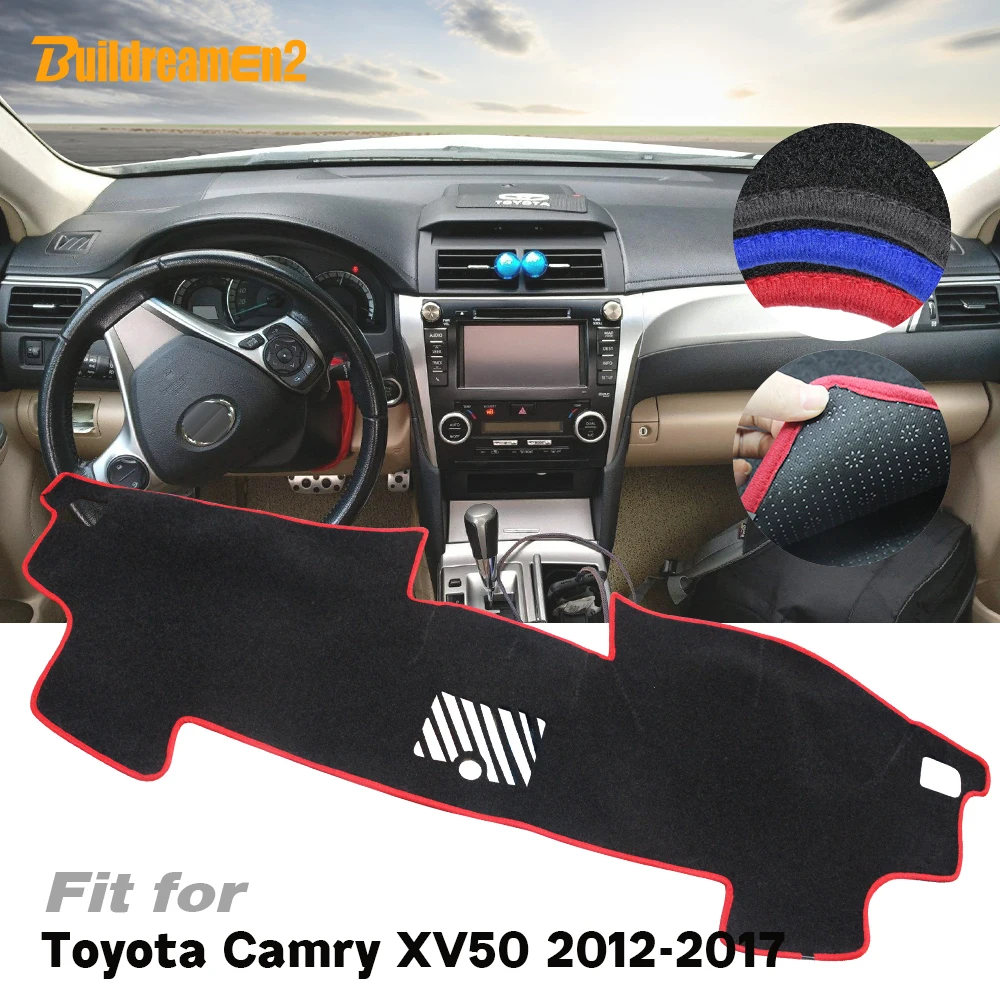 Силиконовый Противоскользящий коврик для приборной панели автомобиля Toyota Camry XV50
