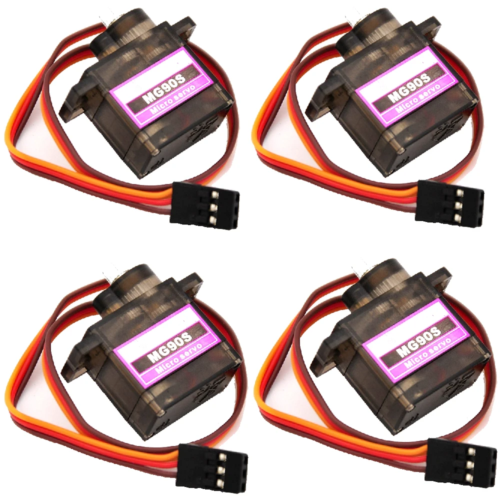 Toptan 4 adet/grup MG90S 9g металлическая Шестерня Dijital Mikro servoar 9g 450 RC helikopter Ucak Tekne Araba icin