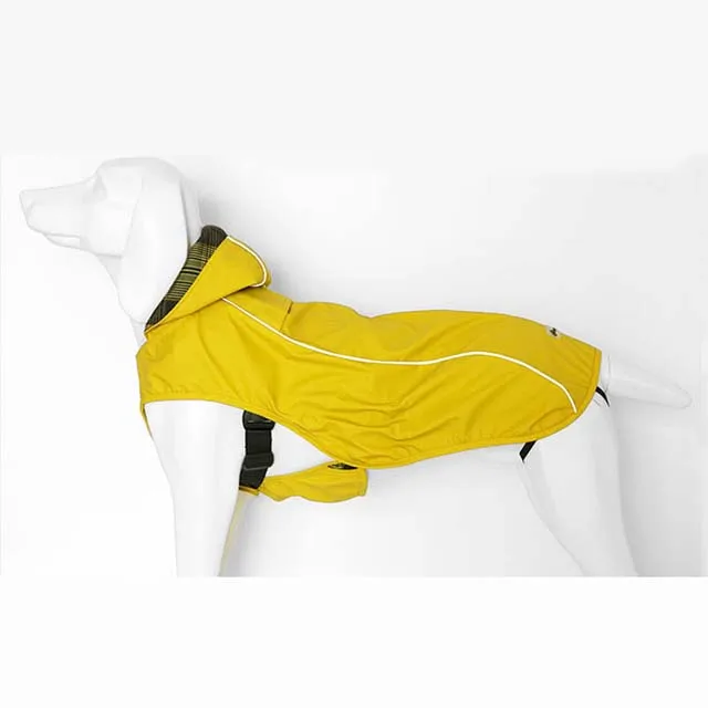 Дождевик для больших собак, водонепроницаемая одежда для больших собак, плащ-дождевик для больших собак, золотистый ретривер, лабрадор, хаски - Цвет: Yellow