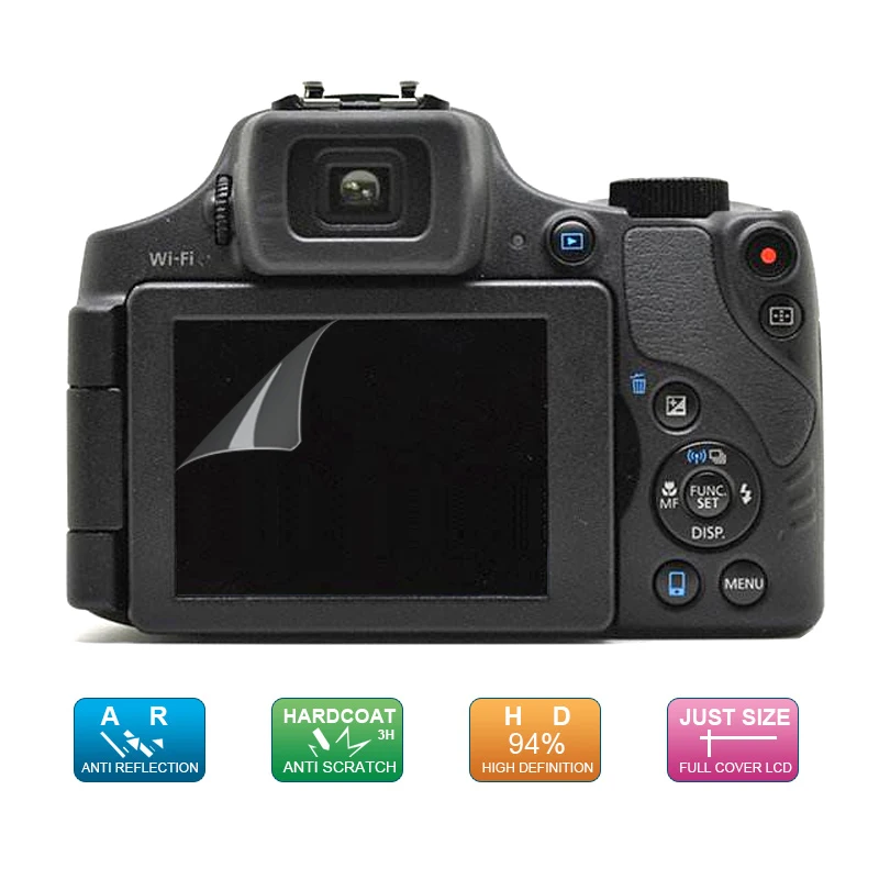 (6 шт. 3 упаковки) Защитная пленка для ЖК экрана цифровой камеры Canon Powershot SX60 SX70 HS /