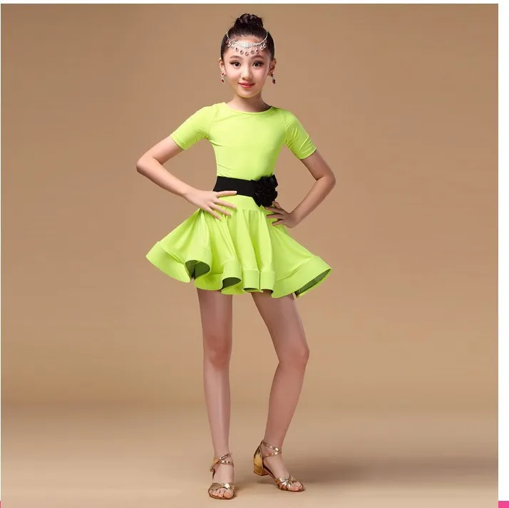 Детское платье для латиноамериканских танцев девочек es Ice Silk Vestido Baile Latino девочки