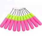 Пластик ручка крюк и петля для нити 10 шт.упак. для накладные волосы на микро-петляхнано кольцо бусины для изготовления холодногона застежке-липучке Theader