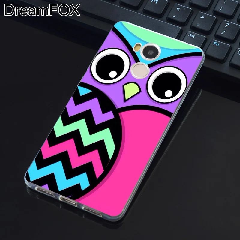 DREAMFOX L414 Cute Cartoon Owl Soft TPU Silicone Case Cover For Xiaomi Redmi Note 3 4 4X 5 5A 6 7 Pro Global |