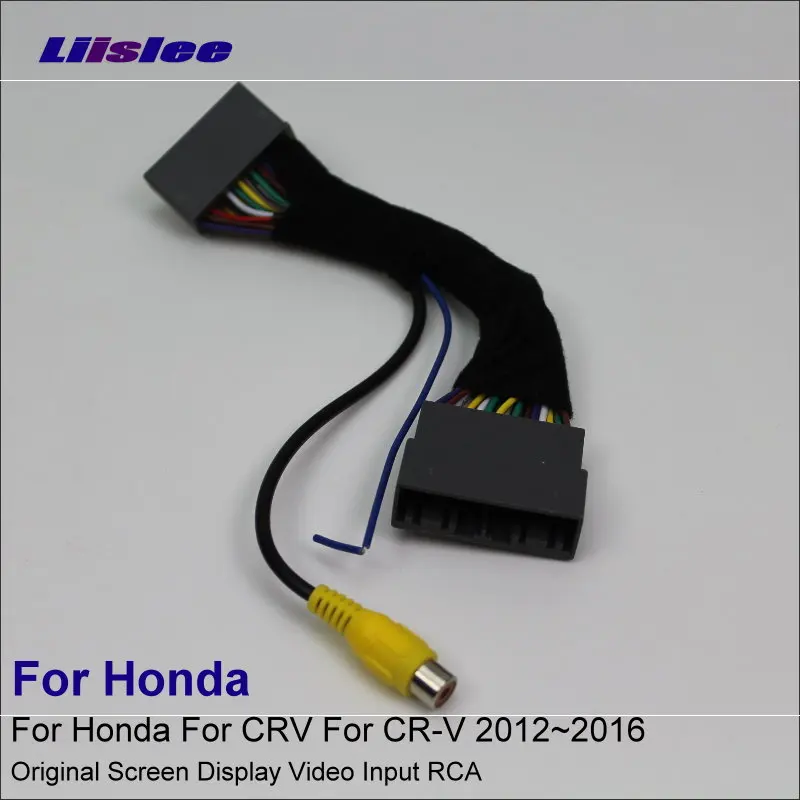 

32 Pins Adapter Wire Rear View Camera For Honda CRV CR-V 2012~2016 Car Connector Cable Original Video RCA Input