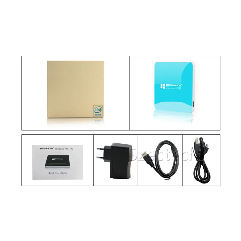 Тонкий МИНИ-ПК TV Box Atom Z3735F Quad Core CPU активировать Windows 8.1 OS 2 ГБ 32 Коробка Для Хранения