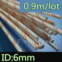 0 9m lot yl446b 6mm diameter sleeve glass fiber tube power cord bushing wire high temperature resistant free shipping sale ru