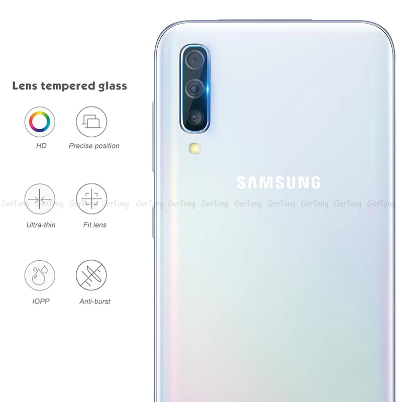 2 в 1 объектив камеры ультра тонкий для samsung Galaxy S10e протектор экрана для A50 A30 A70 A60 A20 s 10e Защитная стеклянная пленка для телефона