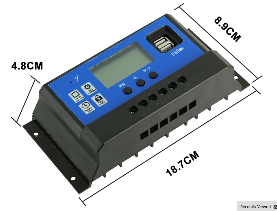 60A 50A 40A 30A 20A 10 ампер 12V 24V режимы Auto, PWM солнечные регуляторы PV с ЖК-дисплей Дисплей и 5В USB для Солнечные энергетические установки