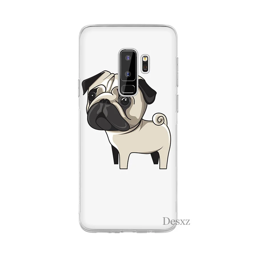 Чехол из ТПУ для Samsung A7 A9 A10 A20 A30 A40 A50 A60 A70 A5 A6 A8 Plus J3 J5 J6 J7 Otters с держателем рук Мопса |