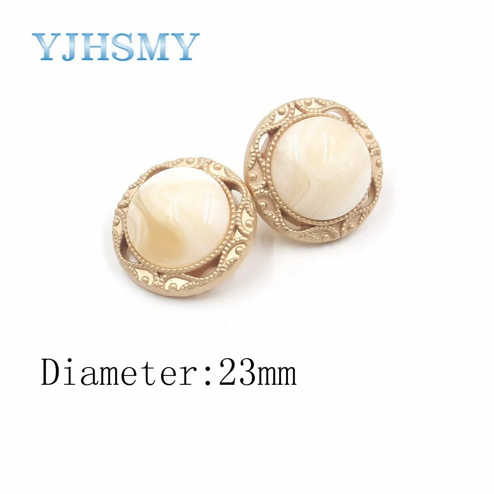 A-19701-737-23mm A-19701-737 10 шт., пуговицы для Золотая одежда, перфорированные украшения, аксессуары для одежды DIY материал - Цвет: A-19701-737-23mm