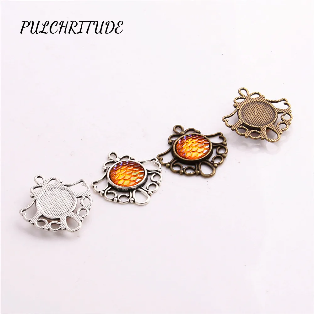 PULCHRITUDE металлические двухцветные 10 шт. пустотелые очаровательные модные