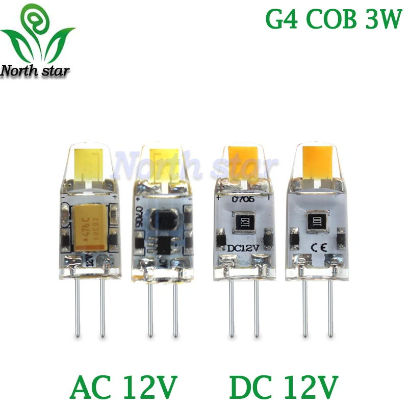 Светодиодный G4 G9 лампочка AC/DC 12 В 220 3 Вт 6 9 COB 0705 1505 2505 SMD светодиодный светильник