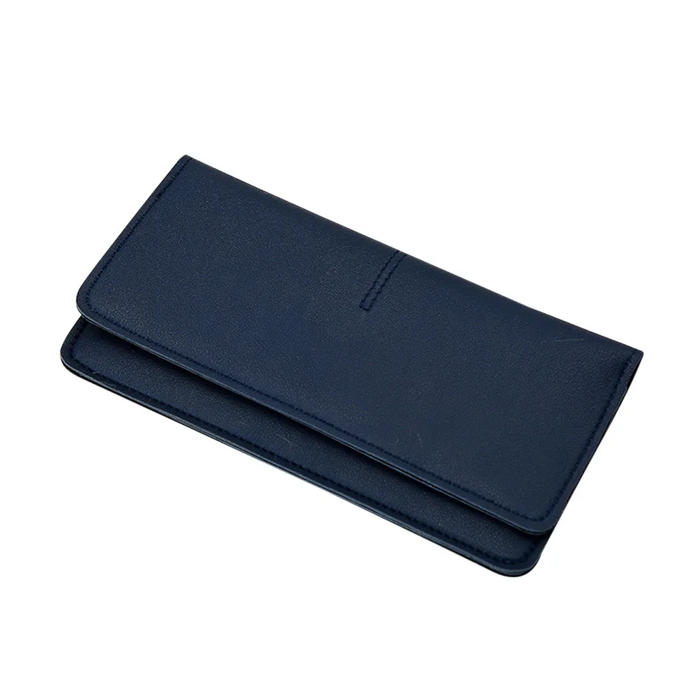 Женская модная простая сумка с замком женский длинный бумажник billfold кошелек новейший женский милый модный бумажник для женщин - Цвет: BU