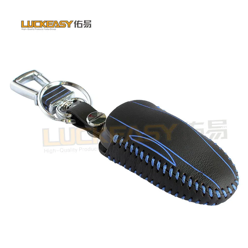 LUCKEASY кожаный чехол для Тесла модель s 2015 2016 ключа автомобиля key2a|Футляр