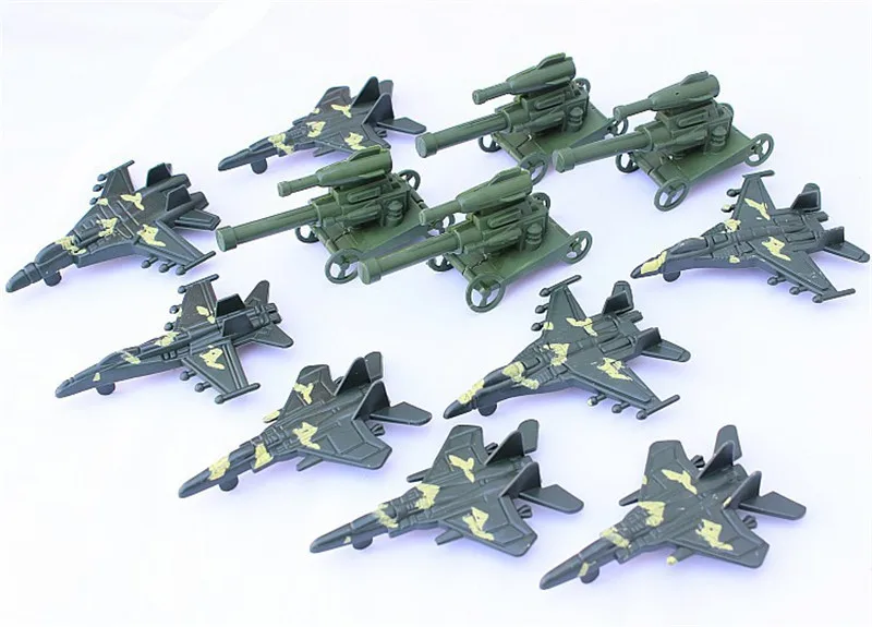 Набор для военной сцены 170 шт. 5 см фигурки солдат танк самолет ракета армия мужчин