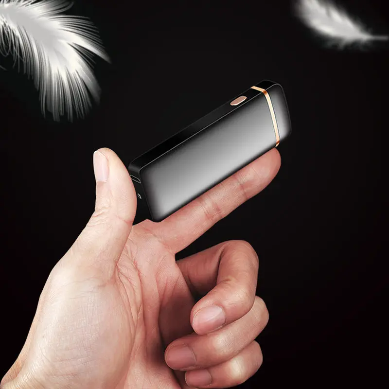 1 шт. Индукционная металлическая USB зажигалка с датчиком отпечатков пальцев