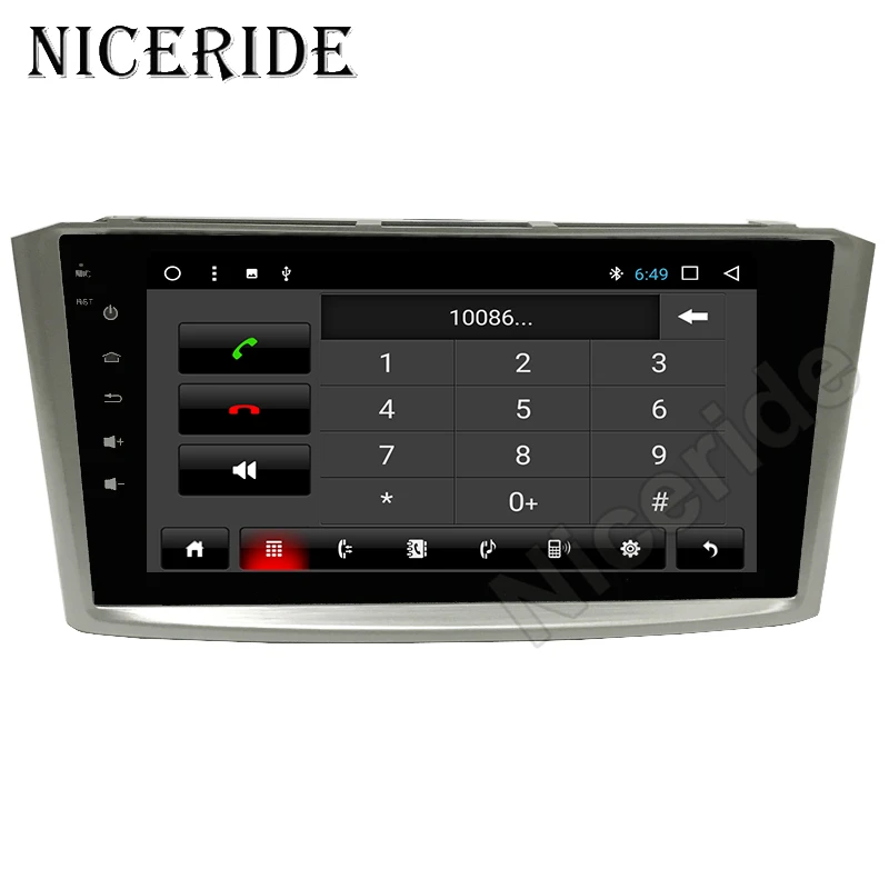 Android 8 0 1 2 Din автомобильный DVD стерео головного устройства для Toyota Avensis мультимедиа