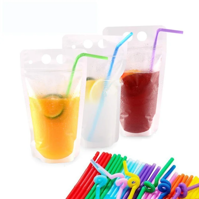 

50 Pcs Drinking Straws Drinking Straw Sets With Cleaning Brush Food-grade Safe Straws Home Bar Accessory